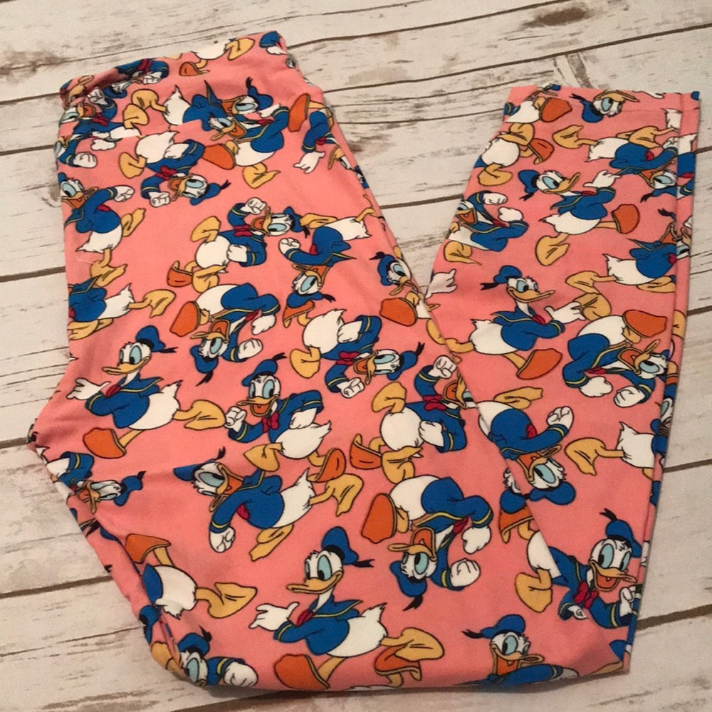 Womens Donald Duck Lularoe leggings